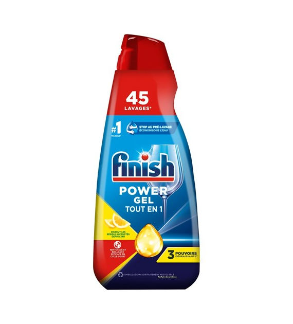 Finish Power Gel Tout en 1 Lemon 45 Cykli 900ml