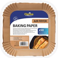 Clarina Air Fryer Papier Kwadrat 16x16cm 50szt