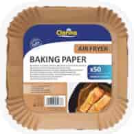 Clarina Air Fryer Papier Kwadrat 16x16cm 50szt