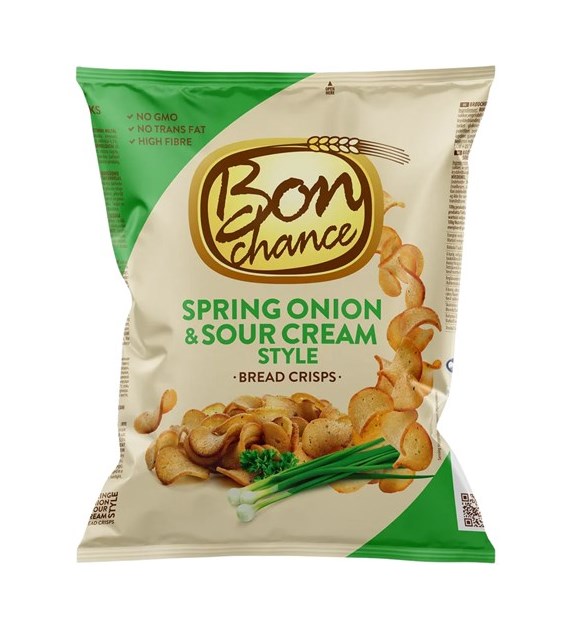 Bon Chance Bread Crisps Spring Onion & Cream 120g