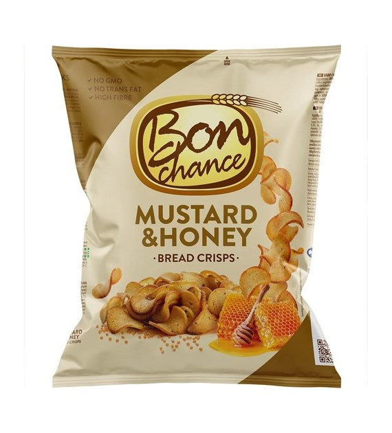 Bon Chance Bread Crisps Mustard & Honey 120g