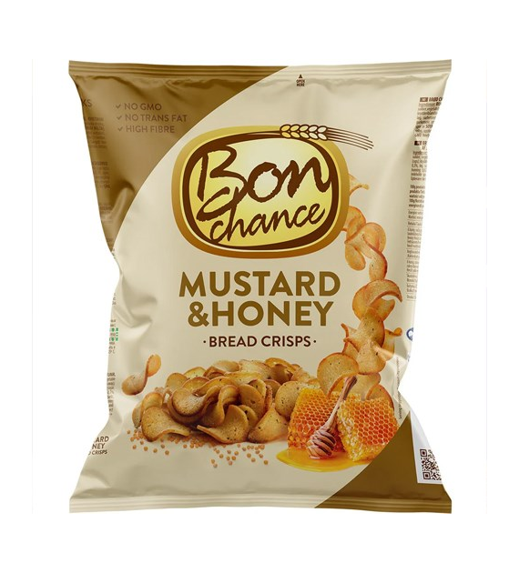Bon Chance Bread Crisps Mustard & Honey 120g