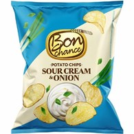Bon Chance Potato Chips Sour Cream & Onion 130g