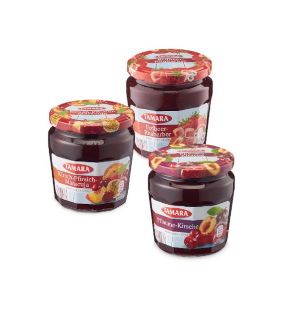 Tamara PflaumeKirsche/Maracuja/Rhabar Dżem 450g