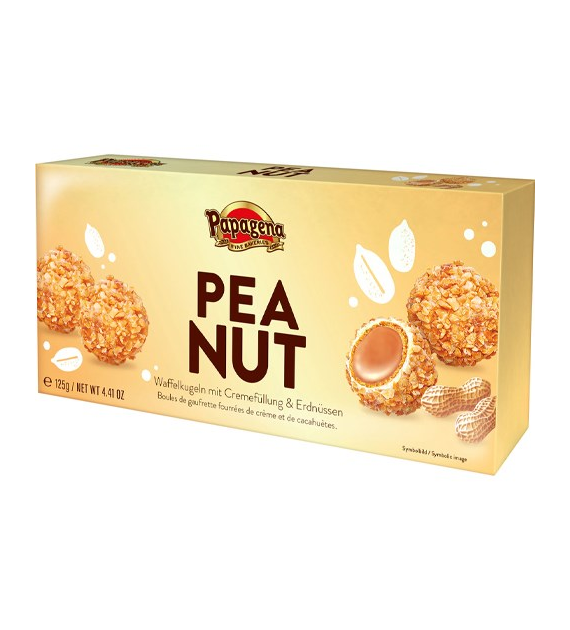 Papagena Peanut Waffelkugeln Kulki Orzechowe 125g