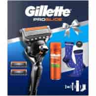Gillette Maszynka + Ostrza + Gel 200ml + Skarpetki