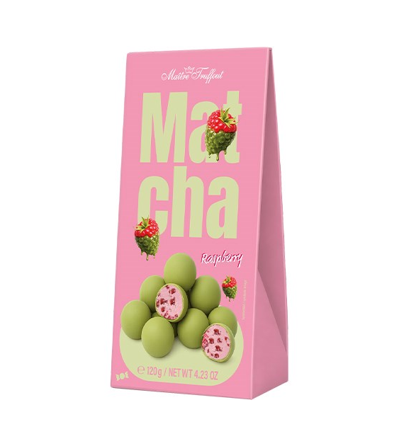 Maitre Truffout Matcha Raspberry Pralinki 120g