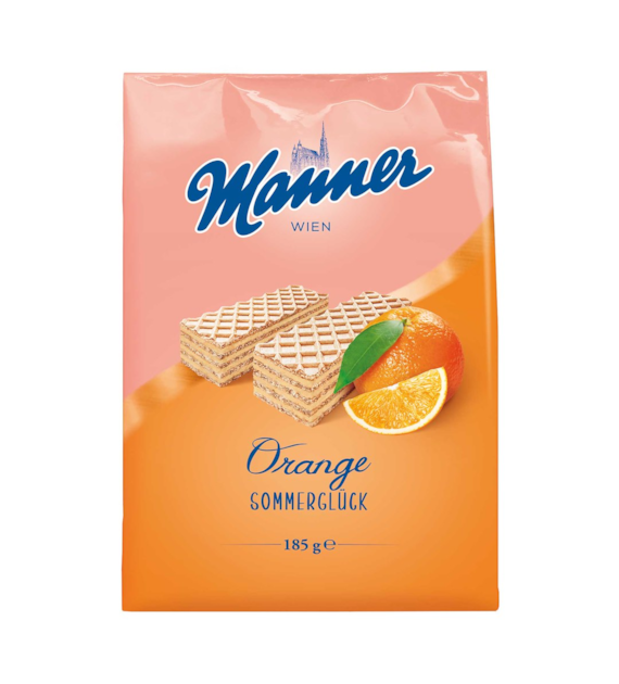 Manner Orange Sommergluck Wafelki 185g