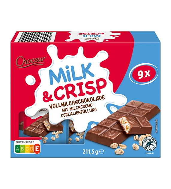Choceur Milk & Crisp 9szt 211,5g