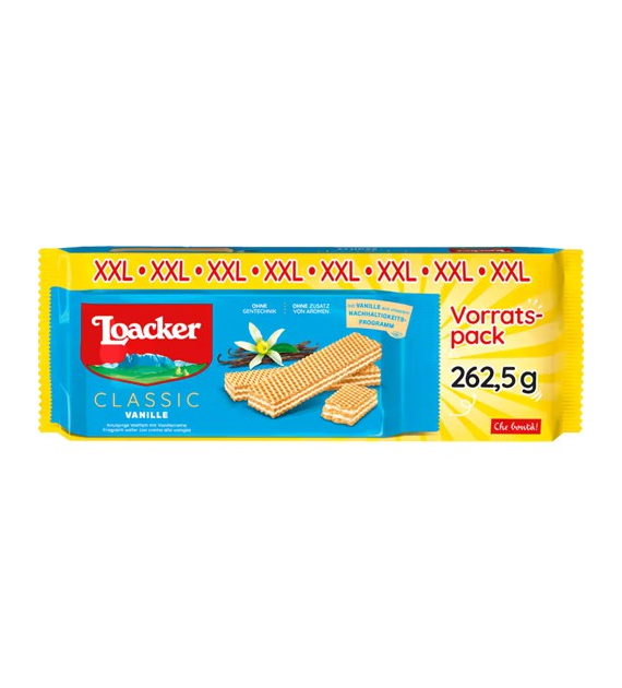 Loacker Classic Vanille Wafelki 262,5g