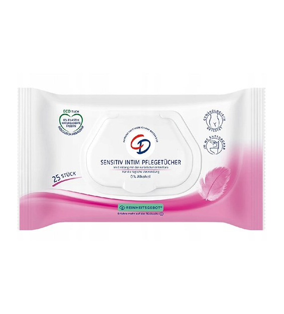 CD Sensitiv Intim Pflegetucher Chusteczki 25szt