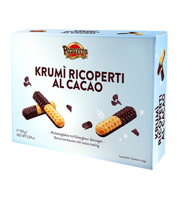 Papagena Krumi Ricoperti al Cacao Ciastka 150g