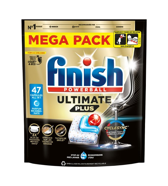 Finish Powerball Ultimate Plus Bicarbon 47szt 573g