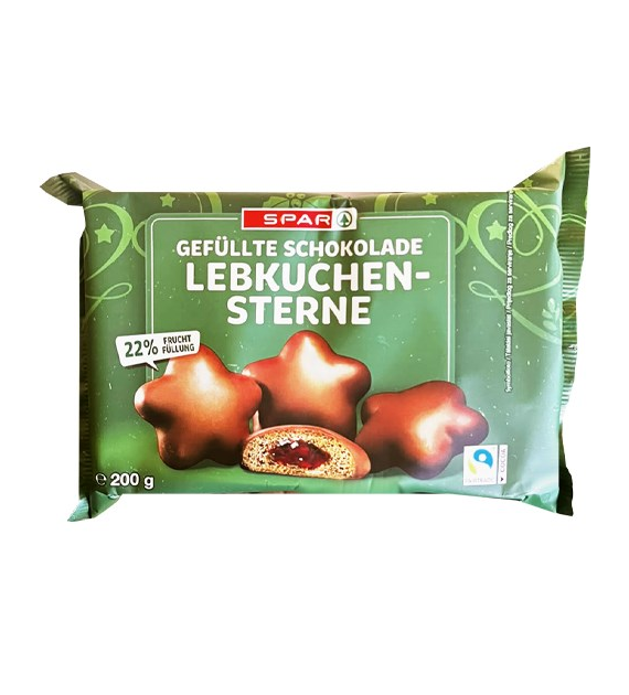 Spar Gefullte Lebkuchen Sterne Pierniki 200g