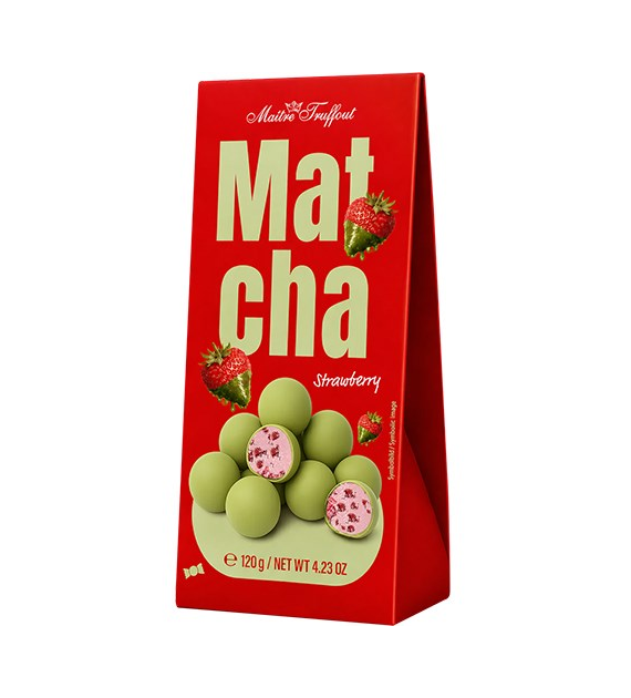 Maitre Truffout Matcha Strawberry Pralinki 120g