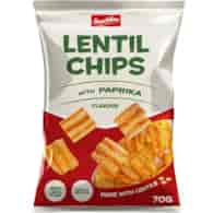 Snackline Lentil Chips with Paprika Flavour 70g