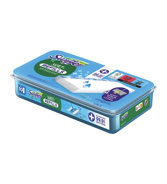 Swiffer Wet+ Antibacterial Ściereczki do Mop 10szt