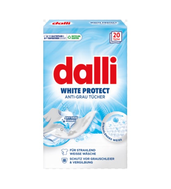 Dalli White Protect Anti-Grau Chusteczki 20szt