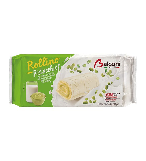 Balconi Rollino Pistacchio Roladki 6szt 222g