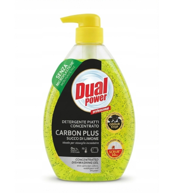 Dual Power Carbon Gel Limone Płyn do Naczyń 600ml