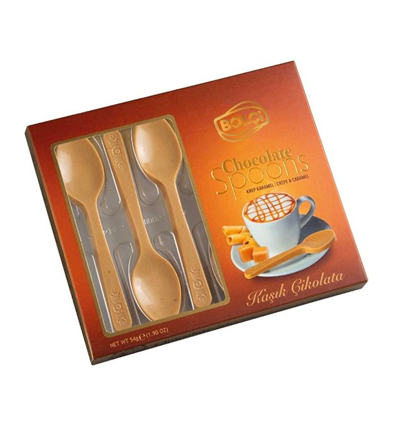 Bolci Chocolate Spoons Crepe&Caramel Łyżeczki 54g