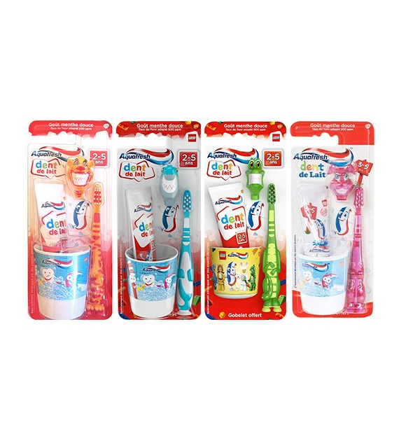 Aquafresh 2-5 Lat Pasta 50ml + Szczoteczka + Kubek