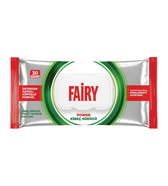 Fairy Chusteczki Power Odkamieniające 30szt