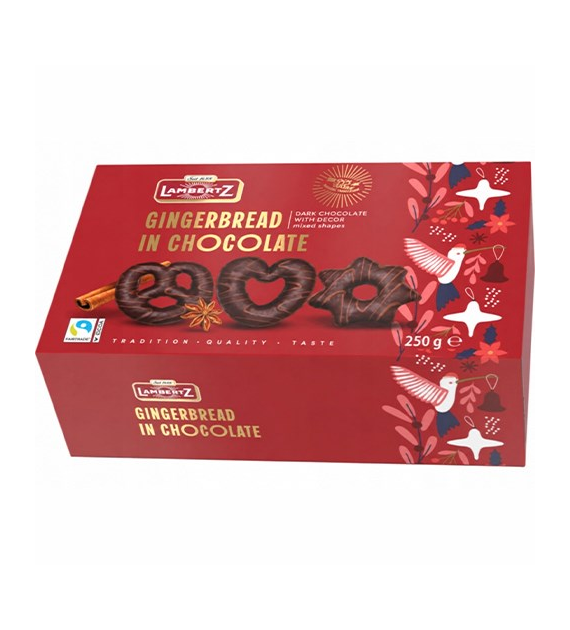 Lambertz Gingerbread in Chocolate Dark 250g