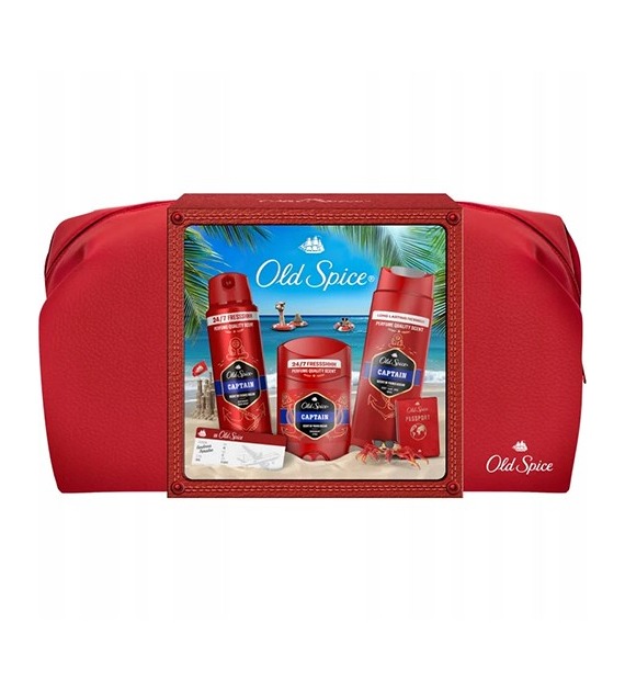 Old Spice Captain Deo 50ml + Gel 250ml Zestaw