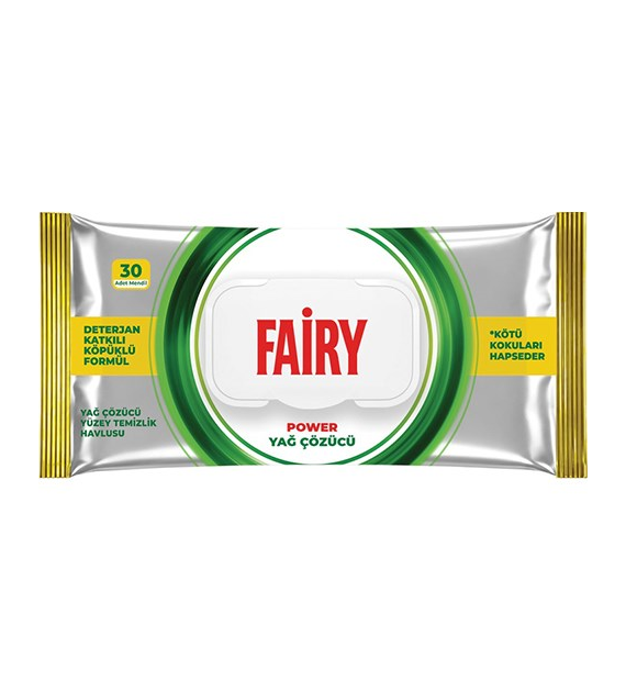 Fairy Chusteczki Power Odtłuszczające 30szt