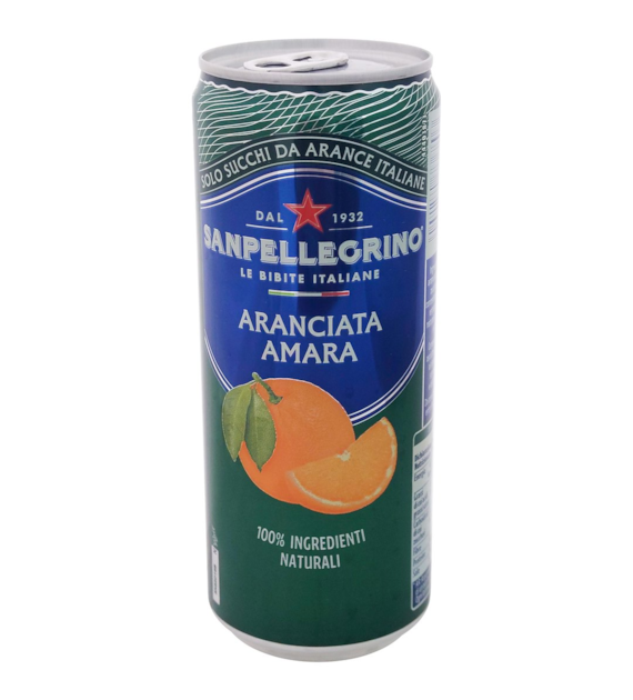 Sanpellegrino Aranciata Amara Puszka 330ml Kaucja