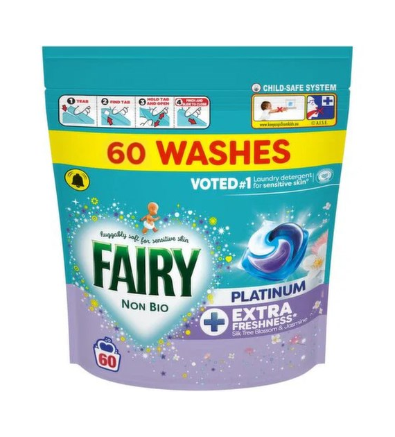 Fairy Non Bio Platinum Silk Tree Jasmin 60p 1,3kg