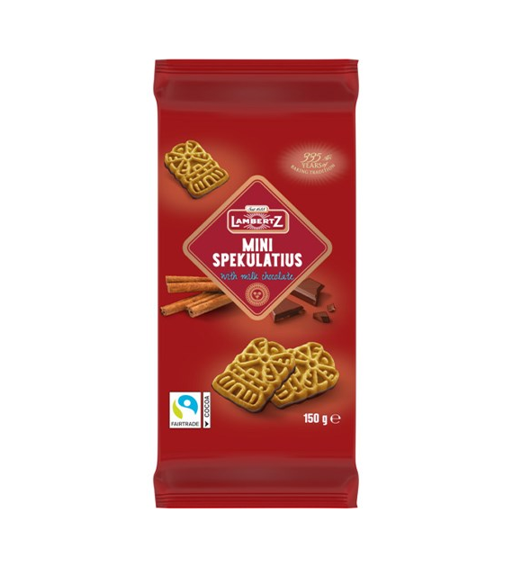 Lambertz Mini Spekulatius with Milk Chocolate 150g