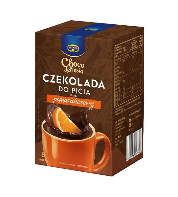 Kruger Czekolada do Picia Pomarańcz Sasz 8szt 200g
