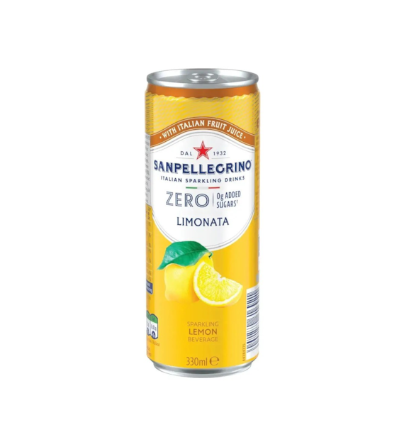 Sanpellegrino Limonata Zero Puszka 330ml Kaucja
