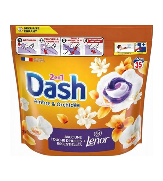 Dash 2en1 Ambre & Orchidee Kapsułki 35p 668g
