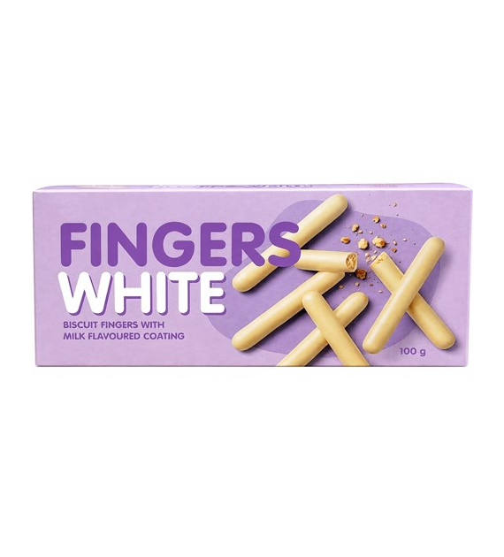 Fingers White Ciastka 100g