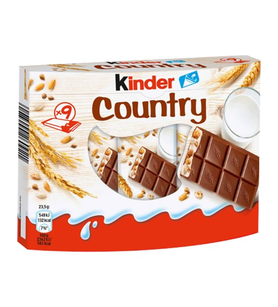 Kinder Country 9szt 235g