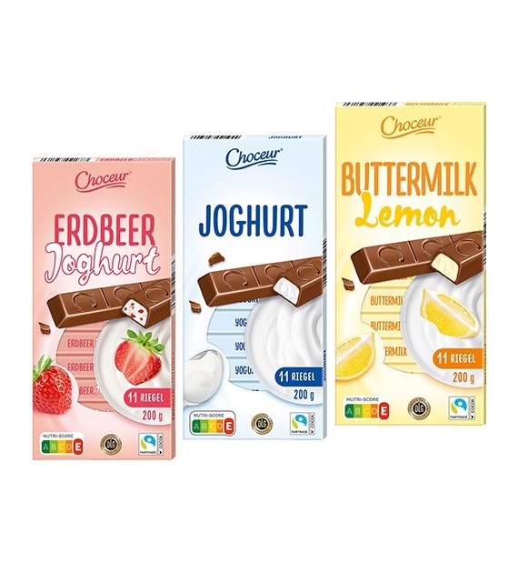 Choceur Riegel Erdbeer/Lemon/Joghurt 200g