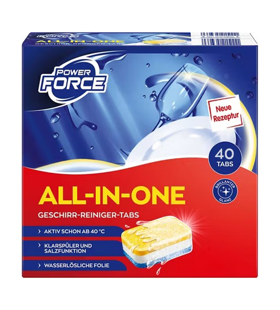 Power Force All-In-One Tabs 40szt 850g