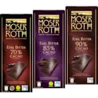 Moser Roth Noir 70% / 85% / 90% Czekolada 125g