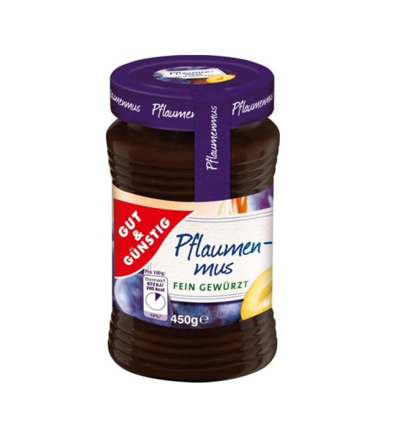 G&G Pflaumenmus Fein Gewurtz 450g
