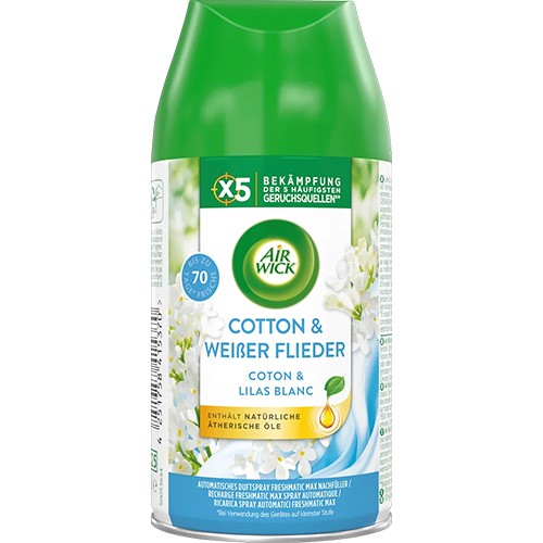 Air Wick Cotton & Weisser Flieder Odś 250ml