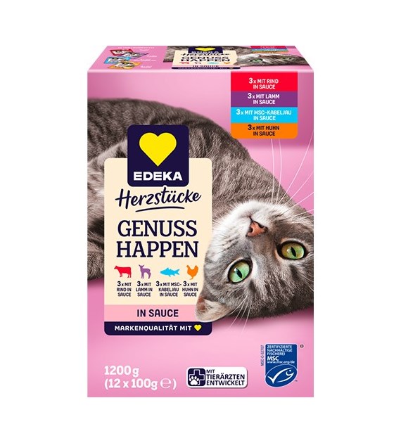 Edeka Genuss Happen Mix in Sauce 12x100g