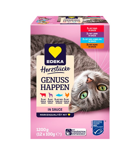 Edeka Genuss Happen Mix in Sauce 12x100g