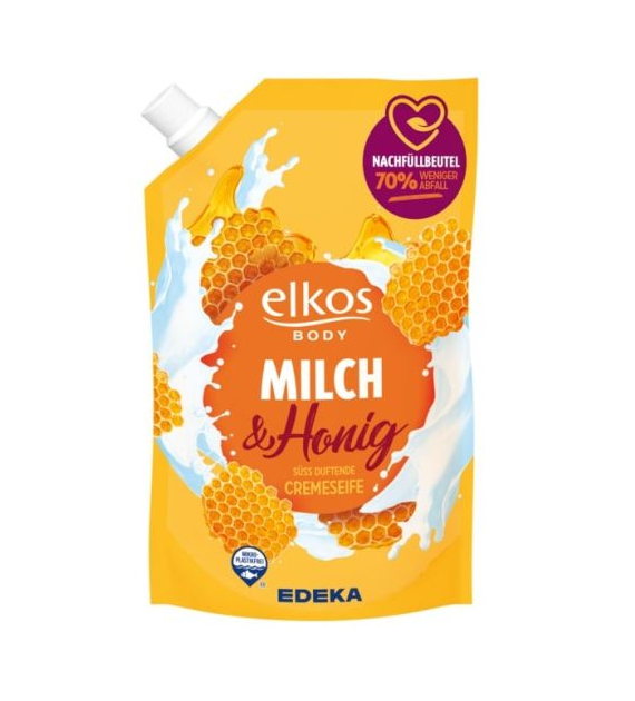 Elkos Milch Honig Mydło Zapas 750ml/1L
